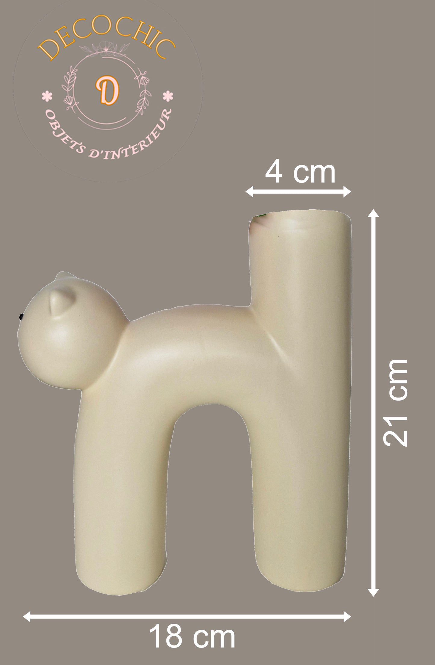 Vase Soliflore "Chat Arqué"